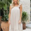 Clothing * | Classical Mable Jessica Dress Tan