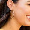 Jewelry * | Classical La3Accessories Amber Hoop Earrings