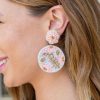 Jewelry * | Excellent Avenue Zoe Edith Earrings- Pink Summer Of Color