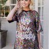 Clothing * | Exactly Discount Why Dress "It'S My Birthday" Dress- Black