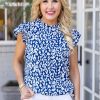 Clothing * | Excellent Solution Sommer Top- Blue