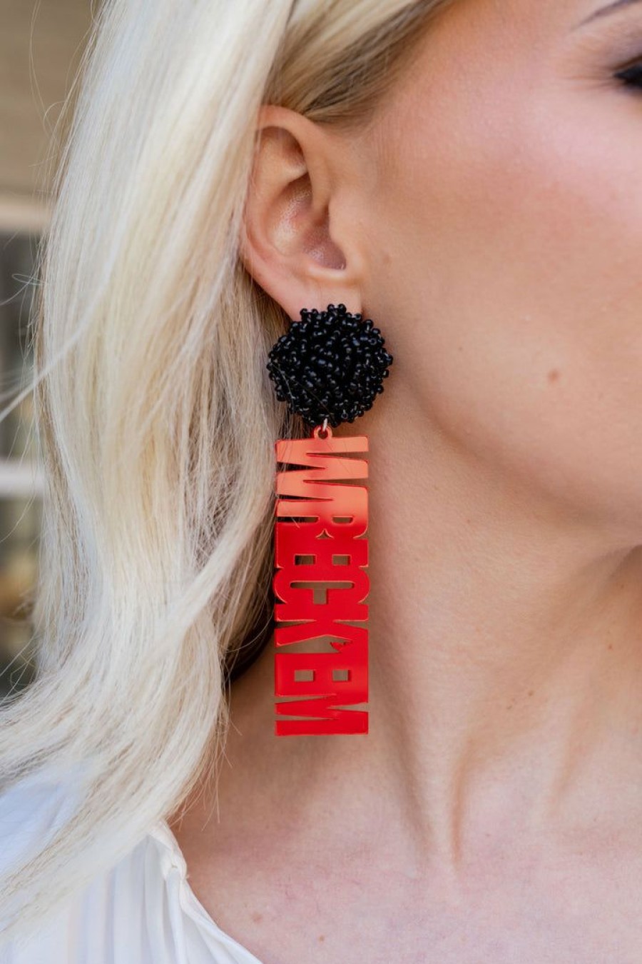 Jewelry * | Classical Bmr Designs Wreck'Em Tech Earrings