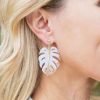 Jewelry * | Exactly Discount Fame Agnes Earrings- White Summer Of Color