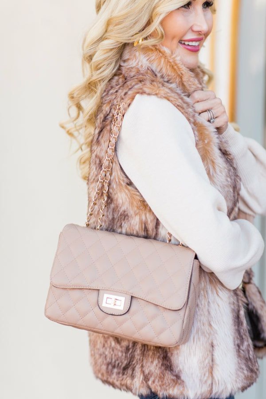 Accessories * | Exactly Discount Bag Boutique Coco Bag- Taupe