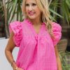 Clothing * | Special Offers Entro Sofia Top- Pink Tops