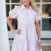 Clothing * | Cheap Tcec Trish Dress- Lavender Dresses