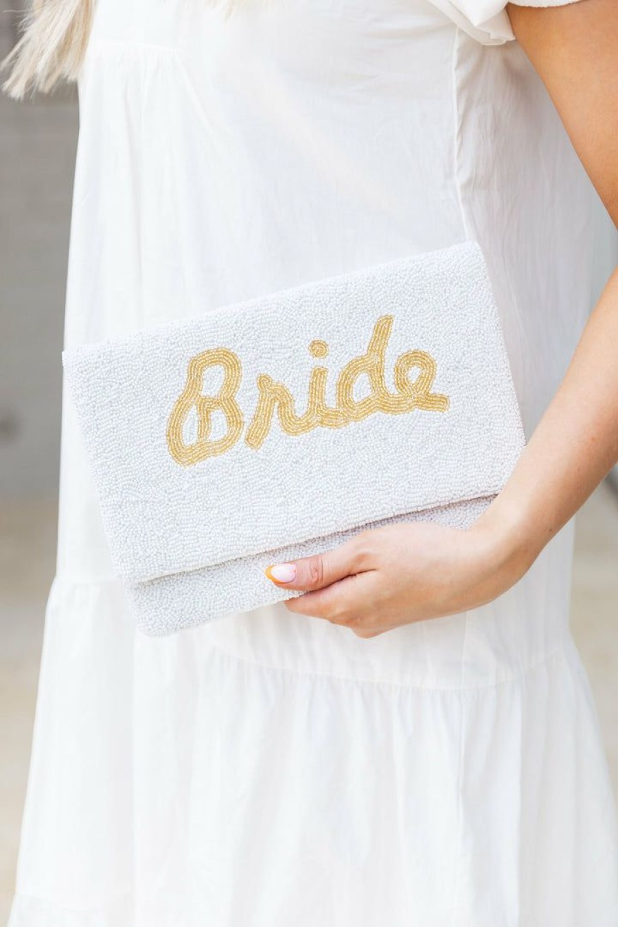 Accessories * | Excellent La Chic Designs Bridal Edit Bride Clutch