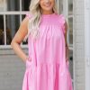 Trending * | Special Offers &Merci Brooklyn Dress- Light Pink Dresses