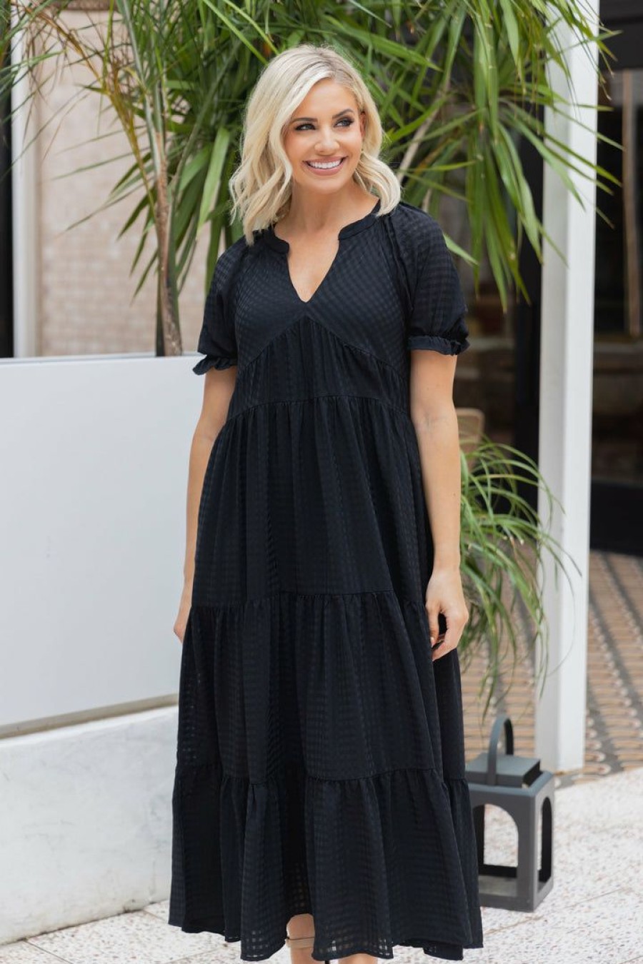 Trending * | Special &Merci Marianne Dress- Black Dresses