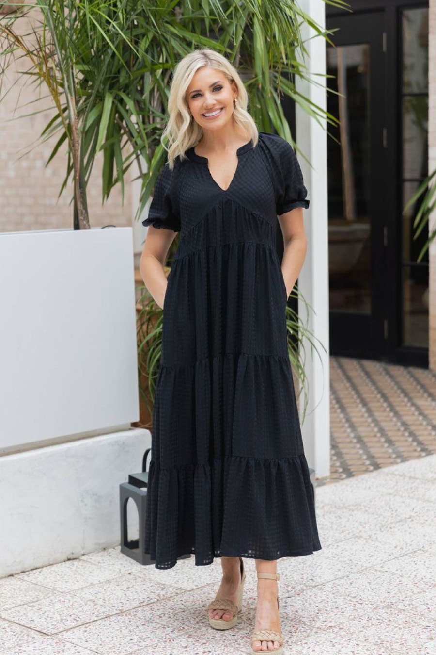 Trending * | Special &Merci Marianne Dress- Black Dresses