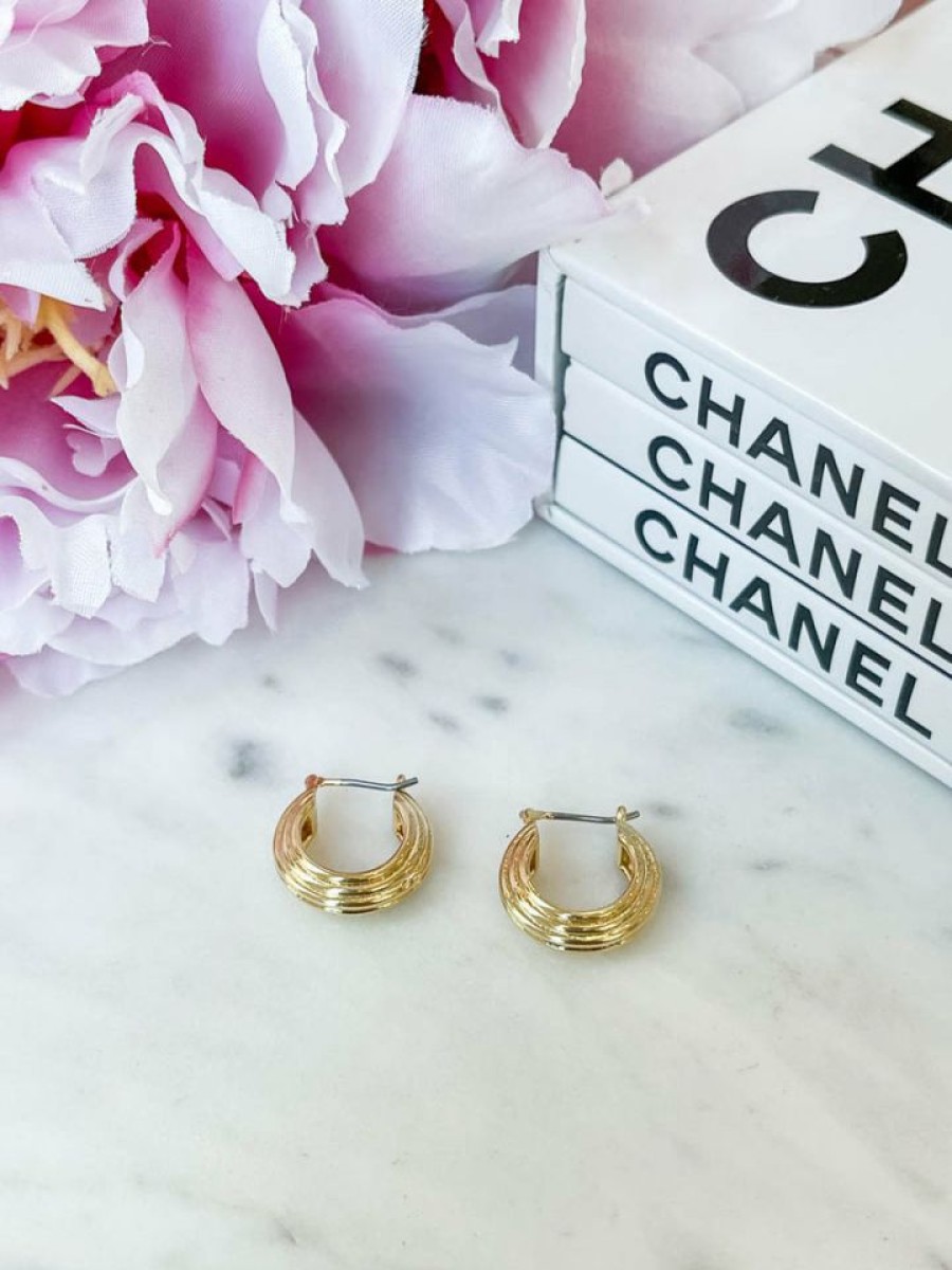 Jewelry * | Cheaper Fame Best Dressed Guest Abby Hoop Earrings