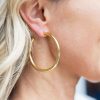 Jewelry * | Exactly Discount Fame Accessories Jennifer Hoop Earrings