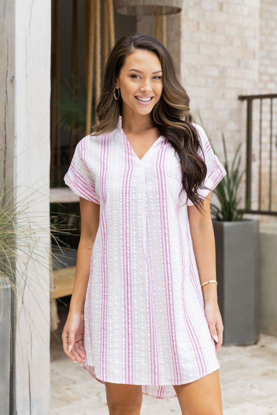 Trending * | Hot Sale Solution Gentry Dress- Pink