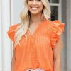 Trending * | Less Expensive Style U Cheyenne Top- Coral