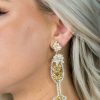 Jewelry * | Exactly Discount * Accessories Champagne Earrings