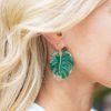 Jewelry * | Shoping Fame Agnes Earrings- Green