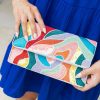 Accessories * | Hot Sale La Chic Designs Summer Of Color Allie Beaded Clutch