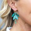 Jewelry * | Quick Delivery Fame Kelsey Earrings- Green Summer Of Color