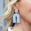 Jewelry * | Reliable Quality Illord Accessories Jolie Arch Earrings- Blue