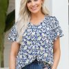 Clothing * | Exactly Discount Hailey & Co Tops Janine Top- Navy