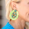 Jewelry * | Bestsellers Mervielle Summer Of Color Liani Earrings- Green