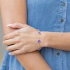 Jewelry * | Excellent Ellison + Young Kinley Clover Bracelet- Purple